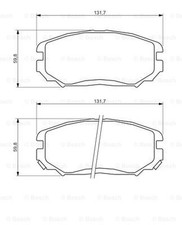 BOSCH Bremsbelagsatz Scheibenbremse 0 986 494 374 Low-Metallic vorne für HYUNDAI