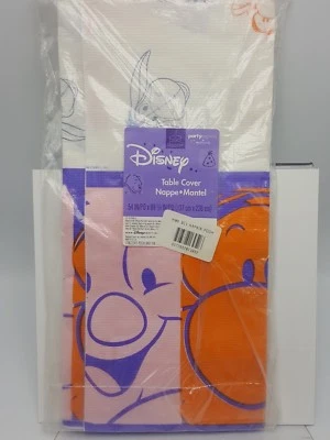 Disney Winnie Pooh Gang Table Cover Tablecloth Hallmark Paper Birthday 89" USA - Image 1 of 4
