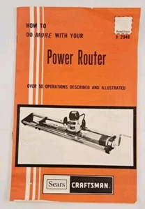 Vintage Sears Power Router Guide Book 1975-Manual How To Do More Catalog 2948 - Bild 1 von 7