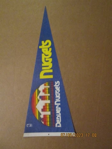 NBA Denver Nuggets Vintage Circa 1990's Style #2 Team Logo Basketball Pennant Cover