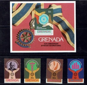 Caribbean Grenada MiNr 1016 - 1019 + Block 87 mint never hinged - Picture 1 of 1