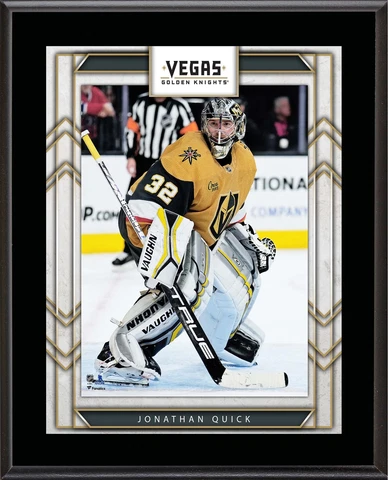 Jonathan Quick Vegas Golden Knights 10.5" x 13" Sublimated Player Plaque Cover