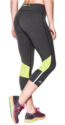 Under Armour Women's UA Stretch Woven ArmourVent Run Capri Gray Women SIZE Small - Image 1 of 3