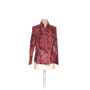 Coldwater Creek Red Paisley Button-Up Top PS - Picture 1 of 4