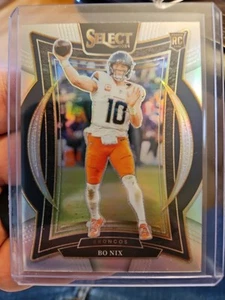 Panini Select Bo Nix Rookie Concourse Silver Prizm 2024 - Broncos RC - Imagen 1 de 2