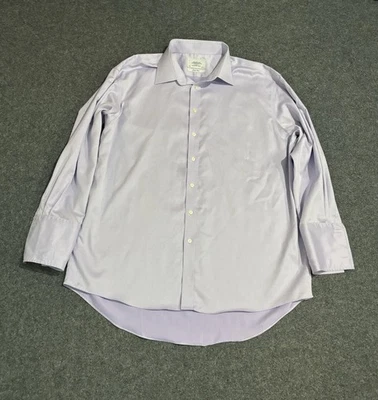 Camisa con botones Charles Tyrwhitt para hombre 19/37 manga larga algodón púrpura Foto 1 de 4