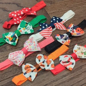 Baby Holidays Headband Bow Bundle (8) - Picture 1 of 1