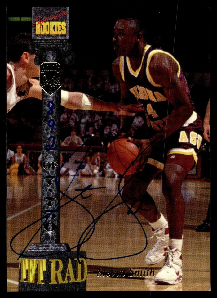 1994 Signature Rookies Tetrad Stevin Smith #LXXV Autographs SN,AU Sun Devils - Image 1 of 2
