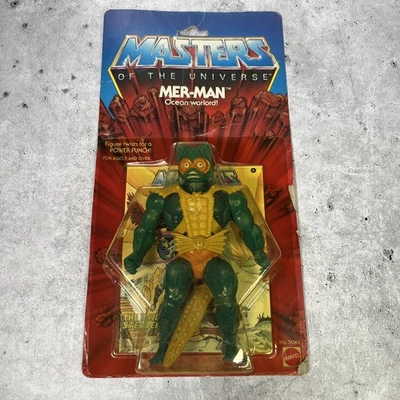 Vintage MOTU Mer-Man MOC Sealed He-Man Masters of the Universe Mattel 1982 - Image 1 of 4