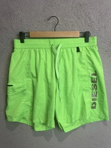 Diesel Swimming Shorts Mens Medium Green Holiday Beach Summer Trunks - Picture 1 of 8