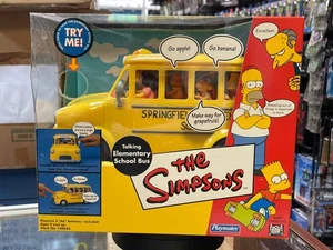 Talking Elementary School Bus (Vintage Simpsons, Playmates) SEALED - Picture 1 of 4