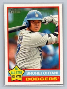 2025 Topps Heritage Baseball #148 Shohei Ohtani, Los Angeles Dodgers - Picture 1 of 2
