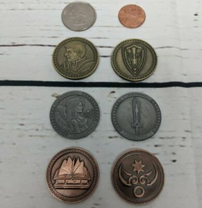 Fantasy Noble Paladin Knight Coin Set LARP Board Game Role Playing RPG - Picture 1 of 1