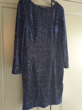 hobbs blue velvet dress