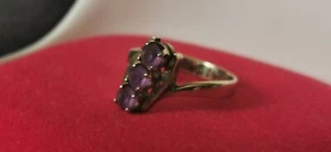 Ring 333er Gold mit Amethyst  - Picture 1 of 12