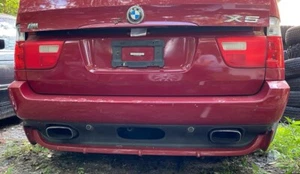 01-06 BMW X5 E53 REAR BUMPER COVER I SPORT IMOLA RED 8402324 OEM - Picture 1 of 14