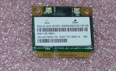 AR5B125 AW-NE186H Mini PCI-E WLAN 802.11n ASUS F540 F550 F554 F555 X455 X554 - Bild 1 von 2