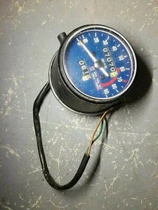 1974 Honda Elsinore MT250 OEM Speedometer W/ Chrome Base & Hardware - Picture 1 of 14