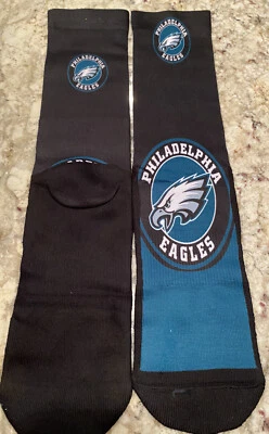 Philadelphia Eagles ￼ Sports Socks,  Large- Size:11-16 42/44. Beautiful!! - Image 1 of 4