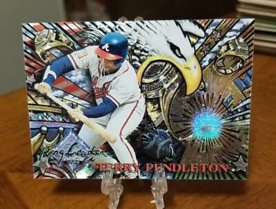 1995 Topps Stadium Club Terry Pendleton Anillo Líderes ATLANTA Paquete Fresco Foto 1 de 2