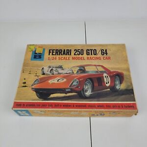 K&B 1/24 SCALE VINTAGE ORIGINAL 1965 FERRARI 250 GTO SLOT CAR KIT BUILT in Box