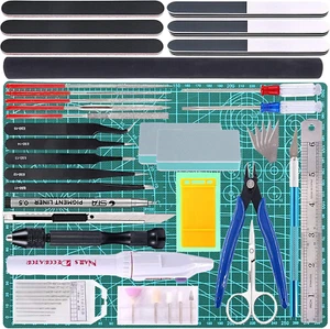 55 pezzi Gundam Tools Kit Gunpla Tools Gundam Model Kit Tool Bandai Tool Kit Gundam - Foto 1 di 12