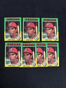 7x LOT 1975 TOPPS MINI JOSE CRUZ! EXMT! - Picture 1 of 2