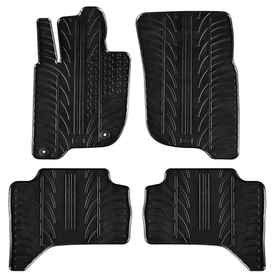 Alfombrillas de goma para coche Mitsubishi L200 todo tipo de clima alfombras resistentes revestimientos nuevas Foto 1 de 4