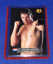 1997 Bandai K-1 Kickboxing Card - Peter Aerts MMA Rookie Card pride fc ufc
