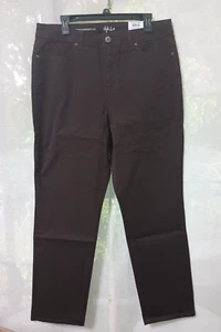 Style & Co Straight hang high rise ,dark chocolate.Size 16 - Picture 1 of 6
