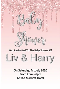 10 hermosas invitaciones personalizadas para baby shower niño o niña - Imagen 1 de 24
