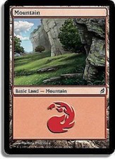 Mountain #295  FOIL Lorwyn MtG LP