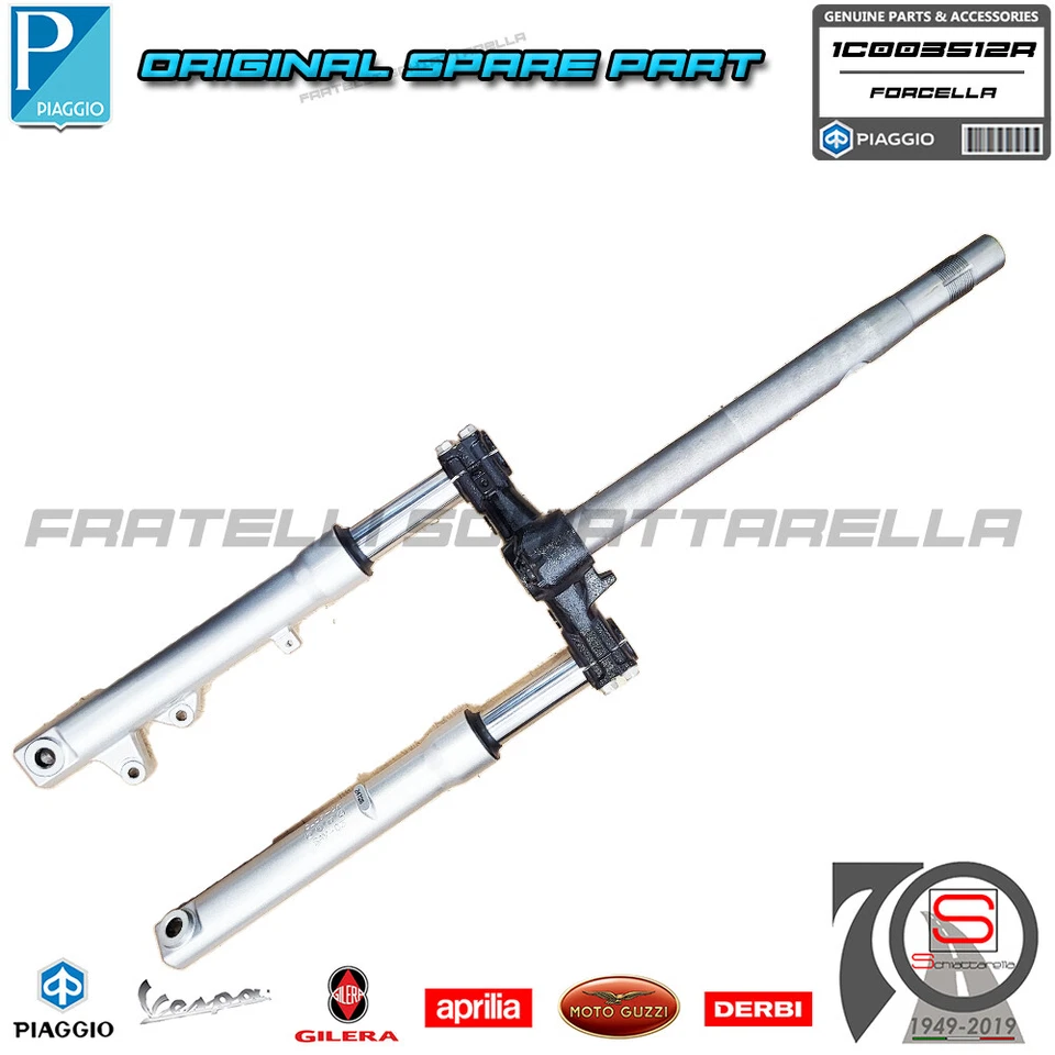 Forcella anteriore completa Piaggio Liberty 4t 50 2017 2019 Rp8ca12/rp8ca11