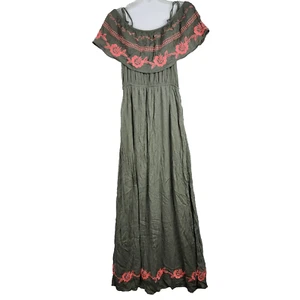 Mi Ami Kleid Boho Prairie Größe M Francesca's schulterfrei bestickt - Bild 1 von 13