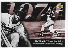 HANK AARON 1994 Upper Deck All Time Heroes card #121 Atlanta Braves NR MT