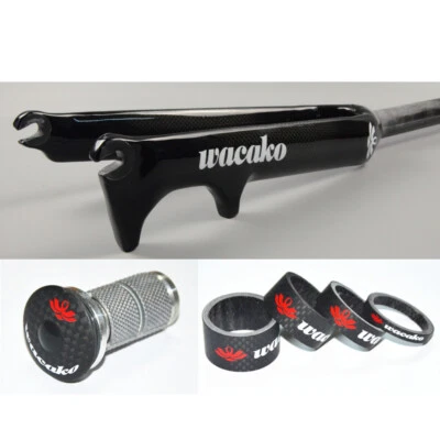 1-1/8 in Carbon Rigid Forks Disc Brake Fork 16/18/20/22 in For MTB Folding Bike - Image 1 of 4