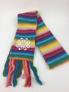 Scarf with Snowflake - From The Gap Kids - Double thick 62" + Fringe - Picture 1 of 2