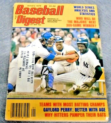 MLB Baseball Digest 1979 revista mensual MLB gran Reggie Jackson en portada rara Foto 1 de 4