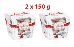 2 x FERRERO RAFFAELLO Crispy & Creamy Almond Coconut Candy Sweets 150g 5.3oz - Picture 1 of 4