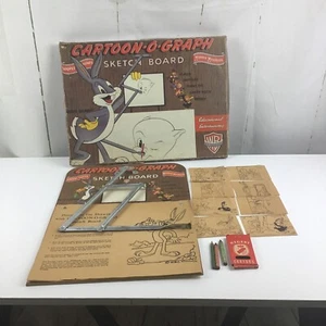 Vintage Looney Tunes Cartoon-O-Graph Merrie Melodies Sketch Board Set - Picture 1 of 15