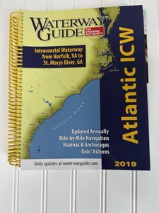 WATERWAY GUIDE ATLANTIC ICW 2019: INTRACOASTAL WATERWAY: By Waterway Guide Llc - Foto 1 di 2