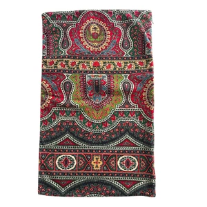 Pottery Barn Velvet Emira Paisley Lumbar Pillow Cover 16”x26” 2 Sided Boho Red - Picture 1 of 9