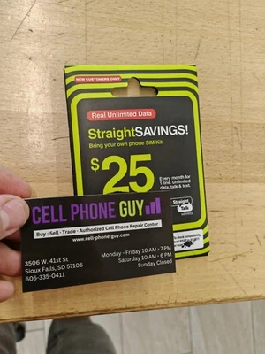 Straight Talk Sim Card Verizon Activation Kit Bring Your Own Phone + 1 Month  - Image 1 of 2