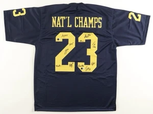 2023 National Champions Michigan Wolverines Custom Jersey Team-Signed (Beckett) - Picture 1 of 3