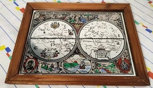 Vintage Mirror Henr Hondio Nova Totivs Terrarvm Orbis Geographica hydrograph - Picture 1 of 6