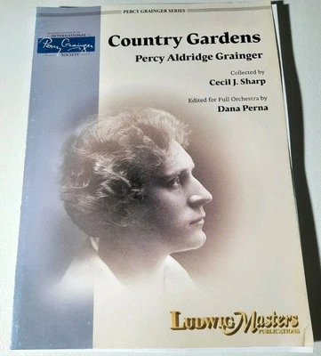 Country Gardens Percy Grainger Series Full Orchestra Ludwig Masters Sheet Music  - Image 1 of 4