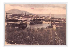 #463 Stampa 29,6 CM. x 20,9 Cm. Ivrea - Panorama - Picture 1 of 1
