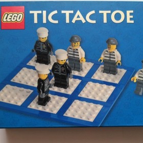 LEGO Tic Tac Toe Game Police and Robber Blocks Minifigures Minifigs