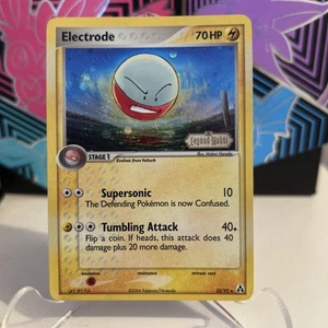 Electrode 32/92 Holo Stamp EX Legend Maker Pokemon Card MP - Picture 1 of 2