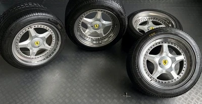 Eclair 8+10x17 Ferrari 348  360 550 F512 Volvo 5x108 Alufelgen Oldtimer rims - Bild 1 von 4